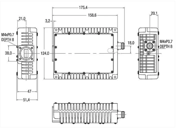 Norsat 1021XRTFH�ߴ�ͼ
