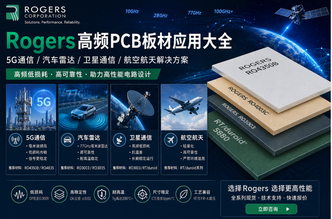 Rogers¸ßƵPCB°å²ÄÓ¦Óà Rogers¸ßƵPCB°å²ÄÓ¦ÓÃ