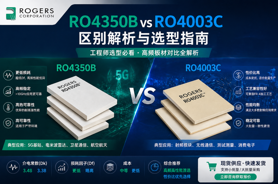 Rogers��� RO4350B vs RO4003C����