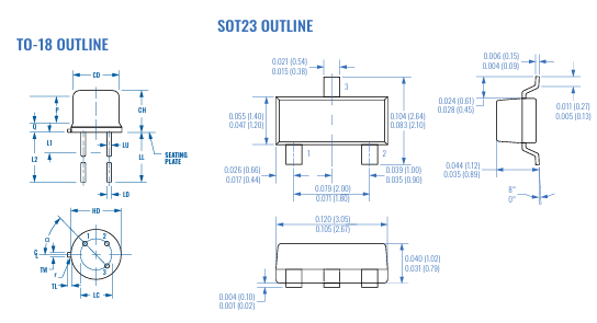 Solitron 2N43382N4339 NJFET