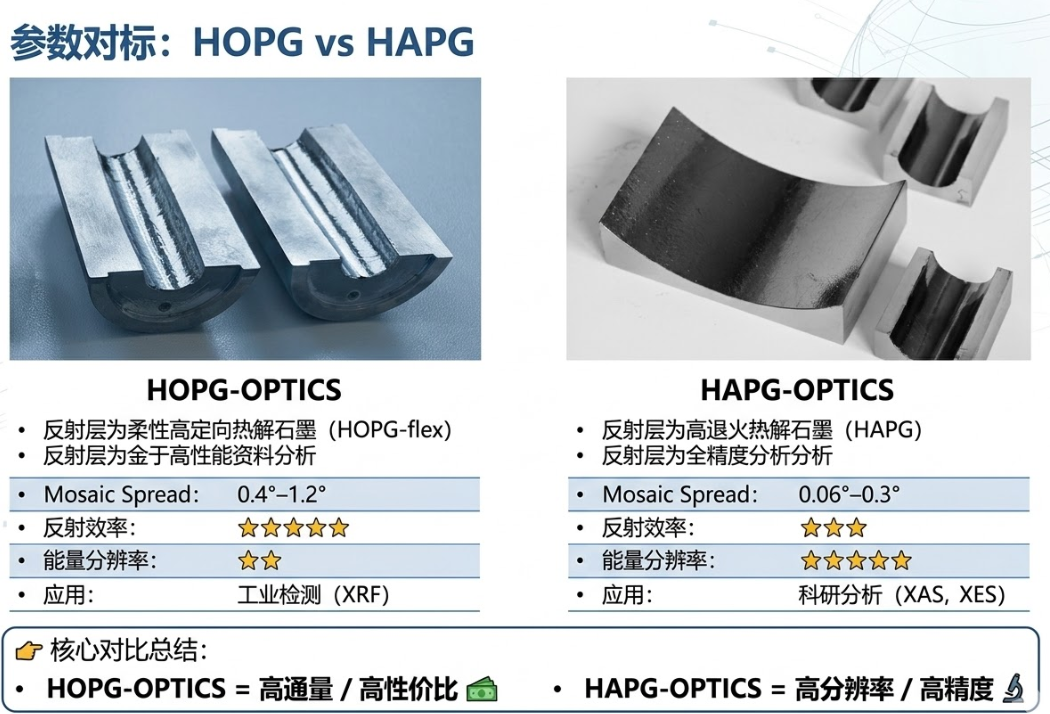 Optigraph Graphite Opticsѡ��ָ����HOPG vs HAPG���ѡ����