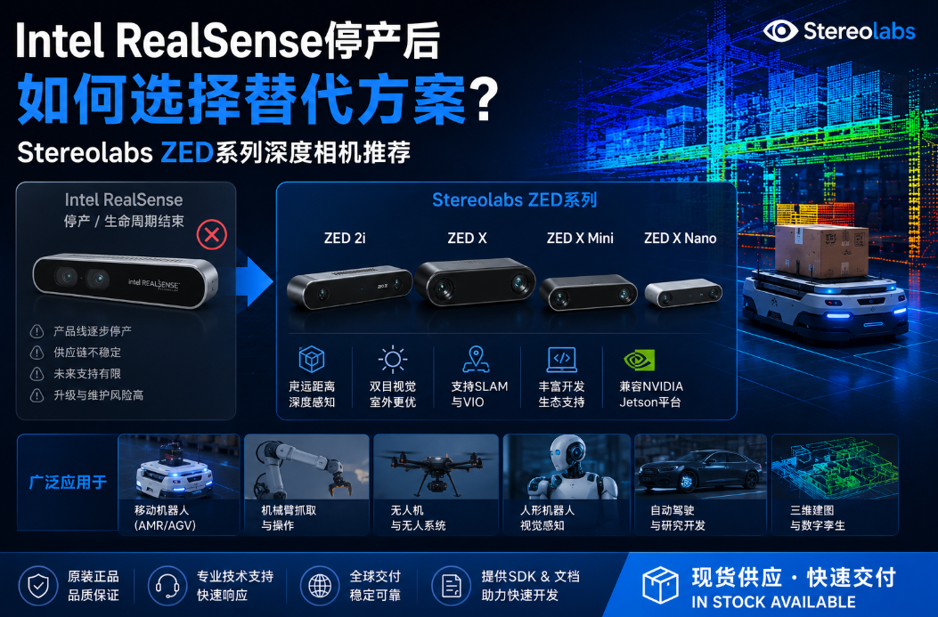 Intel RealSenseͣ�������ѡ�����������Stereolabs ZEDϵ���������Ƽ�